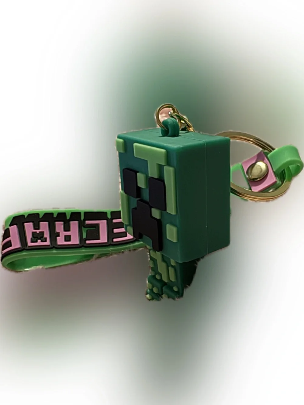Green Monster Minecraft Keychain Wristlet - Picture 5 of 6